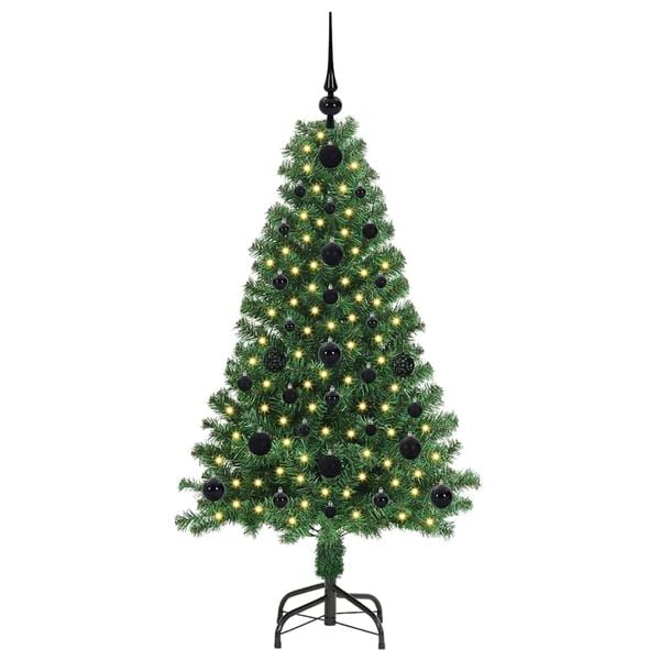 vidaXL Artificial Christmas Tree with 150 LEDs with Stand Green 120 cm