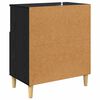 vidaXL Sideboards 2 pcs Black Oak 60 x 35 x 70 cm Engineered Wood