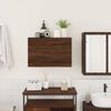 vidaXL Bathroom Wall Cabinet Brown Oak 60x25x40 cm Engineered Wood