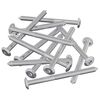 vidaXL Furniture Screws 12 pcs Silver M6 x 85 mm Steel