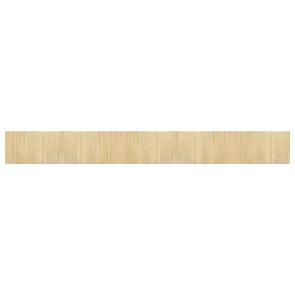 vidaXL Rug Rectangular Light Nature 60x500 cm Bamboo