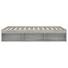 vidaXL Bed Frame without Mattress Grey Sonoma 135x190 cm Double Double