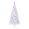 vidaXL Artificial Christmas Tree with Stand White 210 cm PVC and Steel