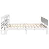 vidaXL Bed Frame with Headboard without Mattress White 180x200 cm Super King