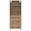 vidaXL Highboard Artisan Oak 69.5 x 34 x 180 cm Engineered Wood