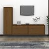 vidaXL TV Cabinets 3 pcs Honey Brown Solid Wood Pine