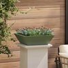 vidaXL Garden Planter 5 pcs Olive Green 50 x 50 x 15 cm