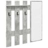vidaXL Wall-Mounted Coat Rack Wall-Mounted Concrete Grey