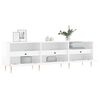 vidaXL TV Cabinet High Gloss White 150x30x44.5 cm Engineered Wood