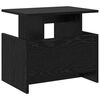 vidaXL TV Stand Black Oak 50 x 35 x 45 cm Engineered Wood