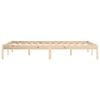 vidaXL Bed Frame without Mattress 193x203 cm Solid Wood Pine King