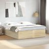 vidaXL Bed Frame without Mattress Sonoma Oak 200x200 cm