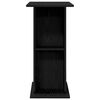 vidaXL Aquarium Stand Black Oak 60.5x36x72.5 cm Engineered Wood