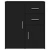 vidaXL Sideboards 2 pcs Black 60x31x70 cm Engineered Wood