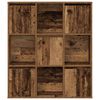 vidaXL Bookcase Old Wood 89x24x101.5 cm Engineered Wood