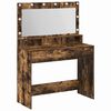 vidaXL Dressing Table Smoked Oak 100 x 41 x 135 cm Engineered Wood