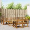 vidaXL Outdoor Sofa Set 9 pcs Natural Solid Acacia Wood