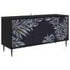 vidaXL TV Cabinet DOKKUM 102 x 33 x 51 cm Black Oak Engineered Wood