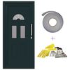 vidaXL Front Door 110 x 210 cm PVC Anthracite