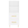 vidaXL Highboard White 34.5x34x180 cm Engineered Wood