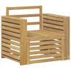 vidaXL Outdoor Sofa Set Solid Acacia Wood White