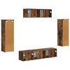 vidaXL TV Cabinet 5 pcs Smoked Oak