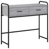 vidaXL Console Table Grey Sonoma 90 x 33 x 80.5 cm Engineered Wood