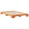 vidaXL Bed Frame Brown 140 x 210 cm Solid Pine Wood