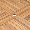 vidaXL Folding Garden Table Ø 120 cm Solid Teak Wood