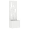 vidaXL Garden Privacy Screen White 50 x 150 cm Cold-rolled steel