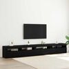 vidaXL TV Cabinet Set 3 pcs Black Oak 270 x 35 x 40 cm Engineered Wood
