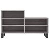 vidaXL Shoe Cabinet Grey Sonoma 102x36x60 cm Engineered Wood