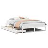 vidaXL Bed Frame without Mattress White 150x200 cm Solid Wood Pine