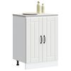 vidaXL Sink Base Cabinet Lucca White Engineered Wood