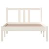 vidaXL Bed Frame without Mattress White Solid Wood 90x200 cm