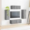 vidaXL TV Cabinet Set 4 pcs Grey Sonoma Engineered Wood