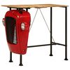vidaXL Tractor Bar Table Red and Brown 55x120x107 cm Solid Wood Mango
