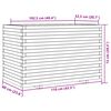 vidaXL Garden Planter Wax Brown 110x60x72 cm Solid Wood Pine