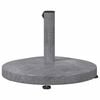 vidaXL Parasol Base Dark Grey Wood look 48 x 48 x 32 cm
