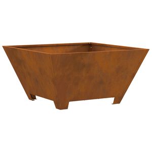 vidaXL Fire Pit Brown 60 x 60 x 30 cm Steel
