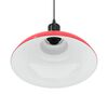 vidaXL Pendant Lamp Height Adjustable E27 Gloss Red Ø 31 cm Metal