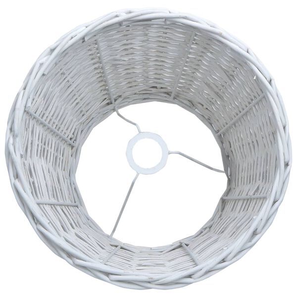 vidaXL Lamp Shade Wicker 38x23 cm White