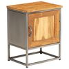 vidaXL Bedside Cabinet Recycled Teak and Steel 40x30x50 cm
