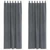 vidaXL Blackout Curtains 2 pcs Light Grey 140 x 245 cm Velvet