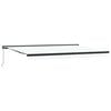 vidaXL Retractable Awning White 500 x 300 cm Canvas and Aluminium