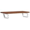 vidaXL Basin Shelf Wall Mounted Steel and Solid Wood Oak