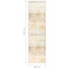 vidaXL Carpet Runner Gold 80x300 cm