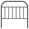 vidaXL Metal Replace Headboard Black 107 cm