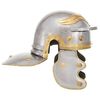 vidaXL Roman Soldier Helmet Antique Replica LARP Silver Steel
