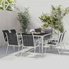 vidaXL 9 Piece Outdoor Dining Set Steel